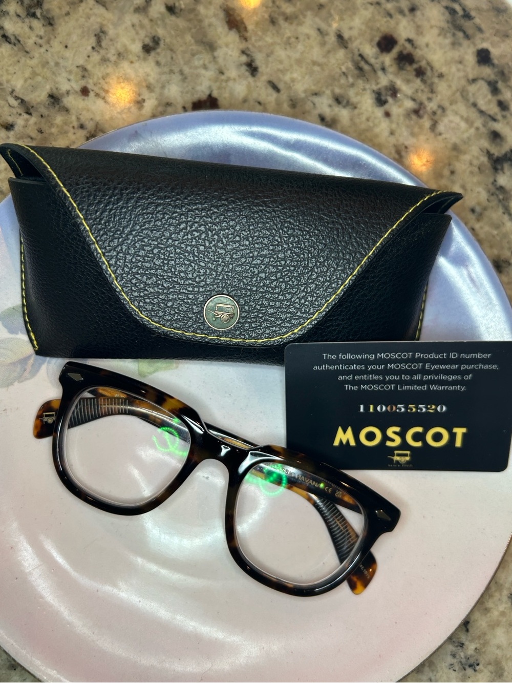 Moscot Yontif Classic Havana (Tortoise Shell) Glasses Frames 49-22-145 w Case